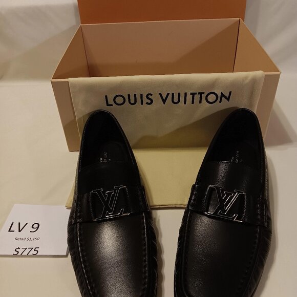 Louis Vuitton size 10 1/2 Black slip ons - Picture 1 of 5